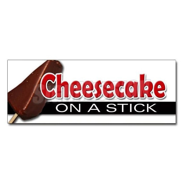 CHEESECAKE ON STICK DECAL sticker frozen cheese cake pop stick chocolate, D-36 Cheesecake On Stick